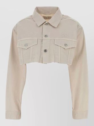 Miu Miu denim shirt long sleeves collared neck