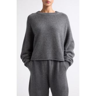Lisa Yang Karine Oversize Raglan Sleeve Cashmere Sweater in Graphite at Nordstrom, Size 2