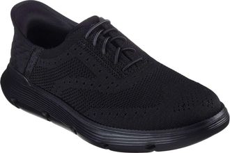 Skechers Mens Garza Palma Sneaker, Black Knit, 13 UK