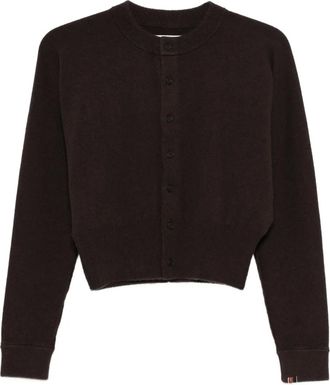 Extreme Cashmere button blouson cardigan - unisex - Cashmere/Nylon/Spandex/Elastane - One Size - Brown