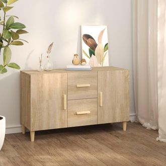 Berkfield Home Sideboard Sonoma Oak 100x36x60 cm Engineered Wood in Brown | Size: 100 x 36 x 60 cm