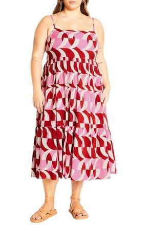 City Chic Mystic Midi Sundress at Nordstrom Rack, Size Xxs/12W