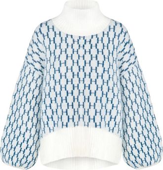 H&eacute;st H&eacute;st, Truien & Vesten, Dames, Wit, XS, Wol, Fam New Pattern Topper