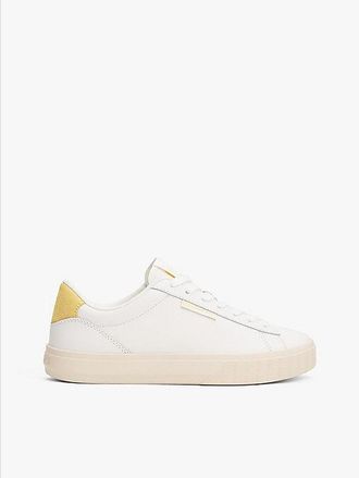 Tommy Hilfiger Leather Contrast Panel Trainers