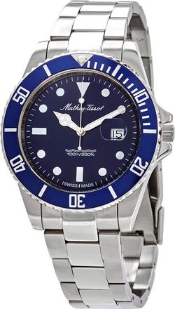 Mathey-Tissot Mathey Vintage Quartz Blue Dial Mens Watch H9010ABU