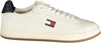 Tommy Hilfiger Bianco Poliuretano Sneaker - Heren - Sneakers - Wit - 44 EU - Leer - Schoenen