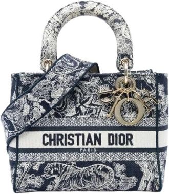 Dior Pre-owned Lady D-Lite - Dames - Vintage Handtas - Blauw - ONE Size - Vintage