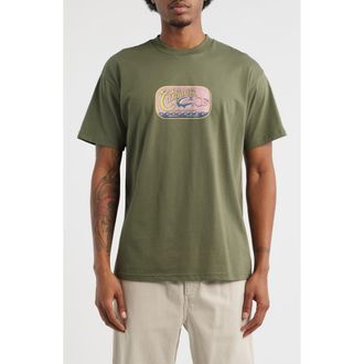 Carhartt Work in Progress Sardinas Organic Cotton Graphic T-Shirt in Leaf at Nordstrom, Size Xx-Large