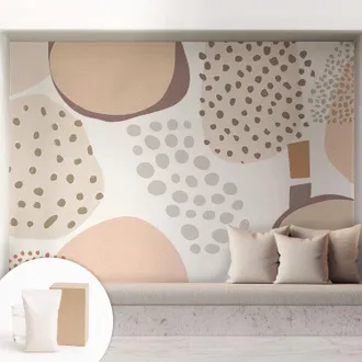 Tulup Carta Da Parati Non Tessuto - Con Colla Inclusa Per Camera Da Letto - Facile Da Applica - Motivo Decorativo Puntini Discreti 208x146 Cm