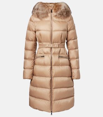 Moncler Boedic shearling-trimmed down jacket