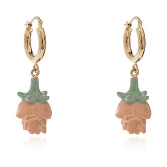 Marni Oorringen met bloemenmotief - Dames - Oorbellen - Geel - ONE Size - Accessoires