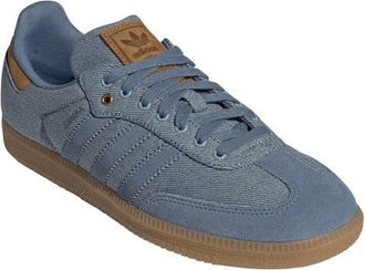 adidas Gender Inclusive Samba OG Sneaker in Denim Blue/Gum at Nordstrom, Size 10.5 Womens