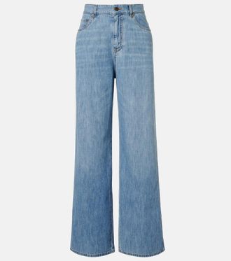 Miu Miu Chambray wide-leg pants