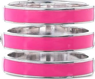 Loree Rodkin Anello Triple Band in oro bianco 14 carati - Argento