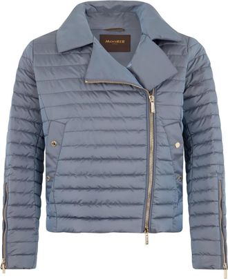 Moorer Gewatteerde Jas - Dames - Winterjassen - Grijs - 2XS - Leer - Jassen