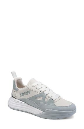 DKNY Zanira Low Top Sneaker in Soft White/Storm Grey at Nordstrom, Size 7.5