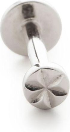 Monica Vinader Orecchino Siren Star in oro bianco 14kt - Argento