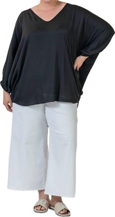 Nouvelle/Silk95Five Austin Top In Black