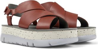 Camper Oruga Up Platform Slingback Sandal in Medium Red at Nordstrom Rack, Size 40