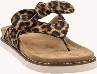 Corkys Footwear Womens Never Settle Thong Sandal In Leopard