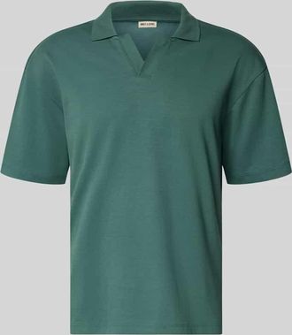 Only & Sons Boxy Fit Poloshirt aus Baumwoll-Mix Modell CASPIAN AIRLEX in Gruen, Gr&ouml;&szlig;e XXL
