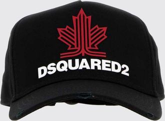 Dsquared2 Cappello da baseball in cotone con logo frontale stampato