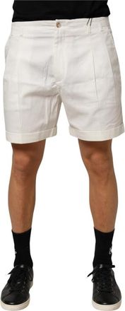 Dolce & Gabbana Bermuda Shorts - Heren - Korte Broeken - Wit - XS - Katoen - Korte Broeken