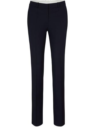 BOSS tailored trousers - women - Virgin Wool/Cotton - 40 - Blue