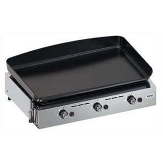 Eno Studio Piastra a Gas 65 cm 3 Fuochi - Initial 65 Inox - 556532010701 - Eno