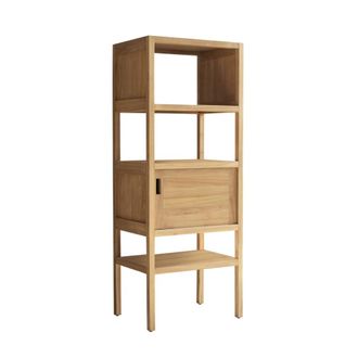 Tikamoon Columna de teca maciza