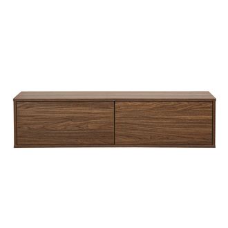 Miliboo Mobile Tv Sospeso Finitura Legno Scuro Noce L120 Cm Flexo