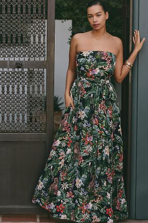 Show me your Mumu Tinsley Plus Strapless Maxi Dress