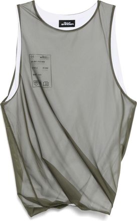 Olly Shinder twisted tank - men - Elastane/Cotton/Polyester - M - Green
