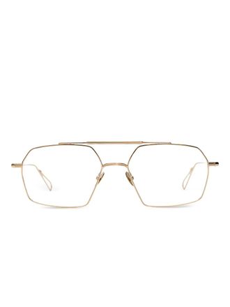 Ahlem Haussmann glasses - unisex - Palladium/22kt Gold - 57