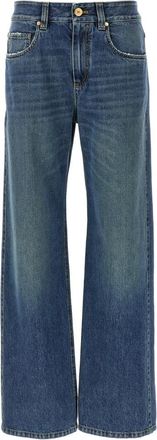 Brunello Cucinelli Contemporary Loose Broeken - Dames - Loose Fit Jeans - Blauw - 2XS - Katoen - Jeans