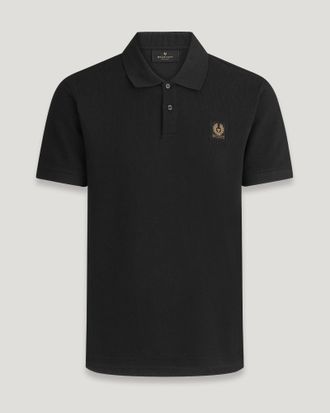 Belstaff Belstaff Polo uomo Piqué di cotone NERO M