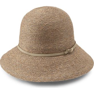 Helen Kaminski Packable Raffia Cloche Hat in Eclipse Melange/Pumice at Nordstrom Rack