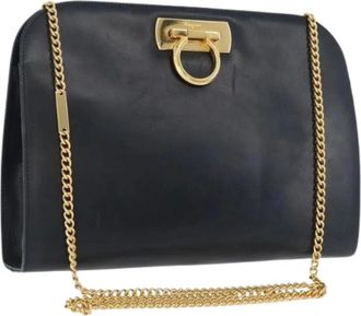 Ferragamo Pre-owned Cross Body Bags, female, Blue, Size: ONE SIZE Pre-owned Shoulder Bag