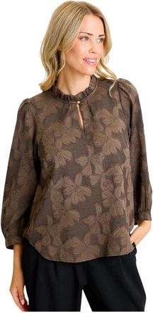 In Front Blusa Maracol - Blouses & Shirts - Mujer - Marr&oacute;n - L
