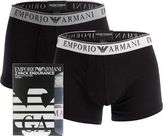 Emporio Armani Heren Emporio Armani 2-pack zwembroek in zwart