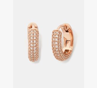 Kate Spade New York Brilliant Statements Pav&eacute; Mini Huggies