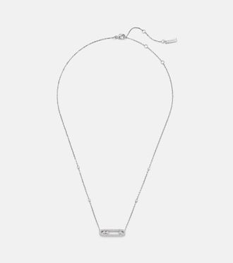 Messika Baby Move 18kt white gold necklace with diamonds