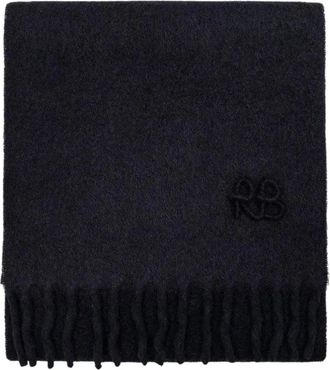 Ruslan Baginskiy Wollen sjaal - Dames - Accessoires - Zwart - Maat: ONE Size Wol