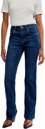 Free People Double Knot High Rise Straight Bootcut Jean In Aegean