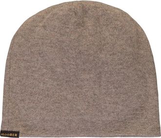 Moorer Gebreide muts - Heren - Hoeden - Beige - ONE Size - Kasjmier - Accessoires