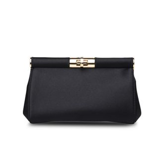 Dolce & Gabbana Dolce & Gabbana Black Silk Blend Bag