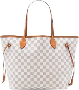 Louis Vuitton Pre-owned Tote Bags, female, White, Size: ONE SIZE Pre-owned Neverfull MM Tote Bag