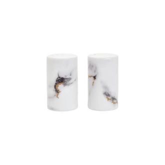 Prouna Marble Venice Fog Salt & Pepper Shaker in White at Nordstrom