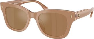 Tory Burch TY7225U 2056/O Womens Sunglasses Brown Size 51