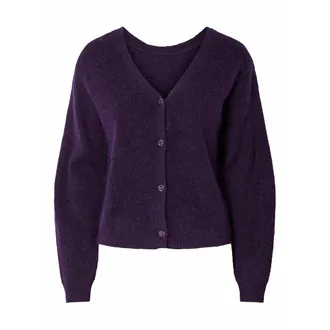 Pieces Vest met V-hals en knopen